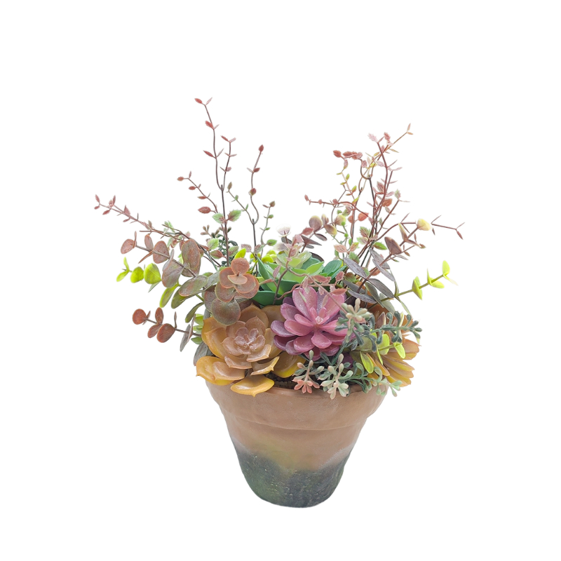 Wholesale Artificial Succulents Garden In EVA Pot